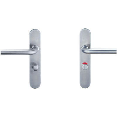 Stainless Steel Tubing Lever Handle with Plate